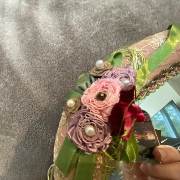 Vintage Wayne M. Kleski Vanity Mirror Wall or Tray Victorian Style - Picture 8 of 8